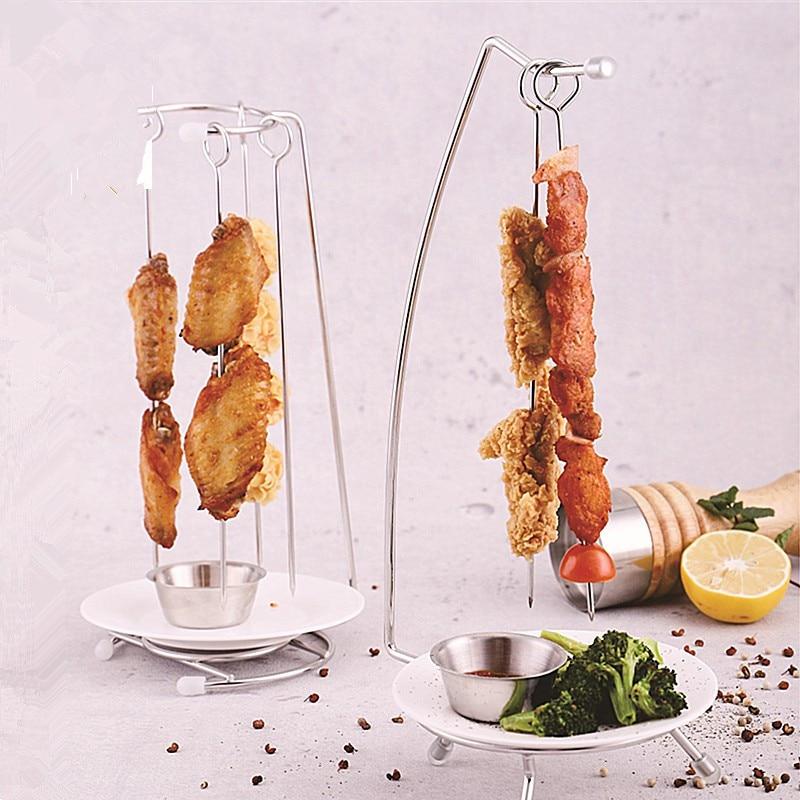 SKEWRA – Edelstahl-Grillspieß-Set mit Grillrost für müheloses Grillen 0
