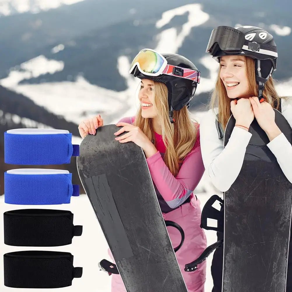 SNOWBIND – Strapazierfähige Nylon-Skigurte (2 Stück) mit Klebebefestigungsgurten 3