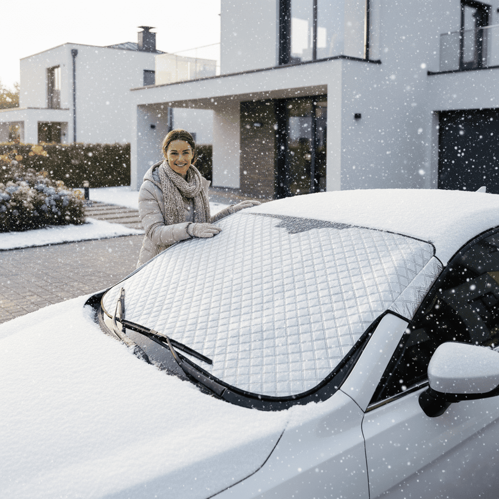 SNOWVEX – Universell passender Windschutzscheibenschutz für winterliche Bedingungen 5