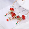 SNOWWRIST – Festliches Zuckerstangen-Charm-Armband mit verstellbarer Silberkette 2