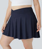 WeichNull Rock – Leichter Tennisrock Mit Crossover-Bund Und Integrierten Shorts