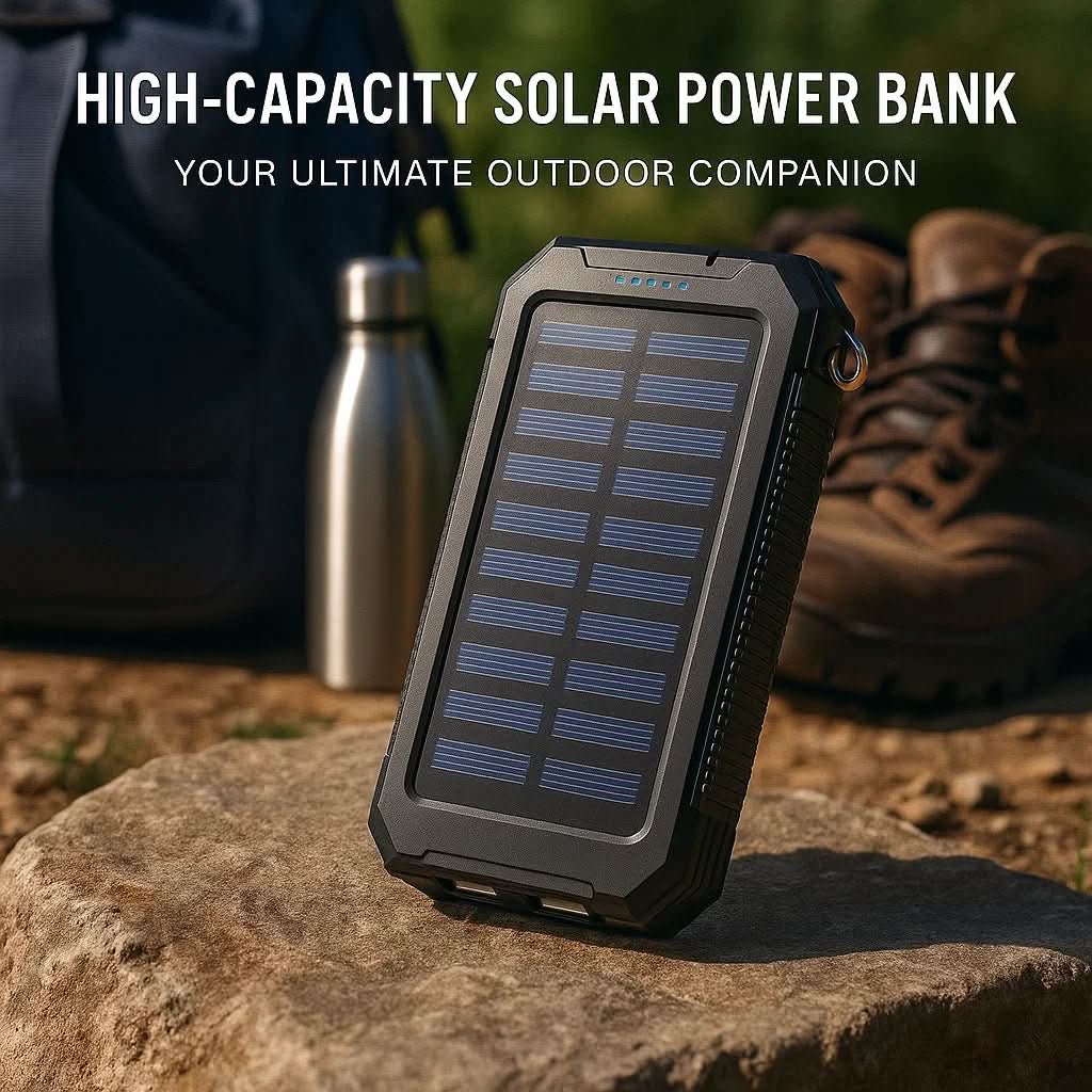 SOLARVAULT – Solare Powerbank Mit 10000mAh Für Draußen Und Abenteuer