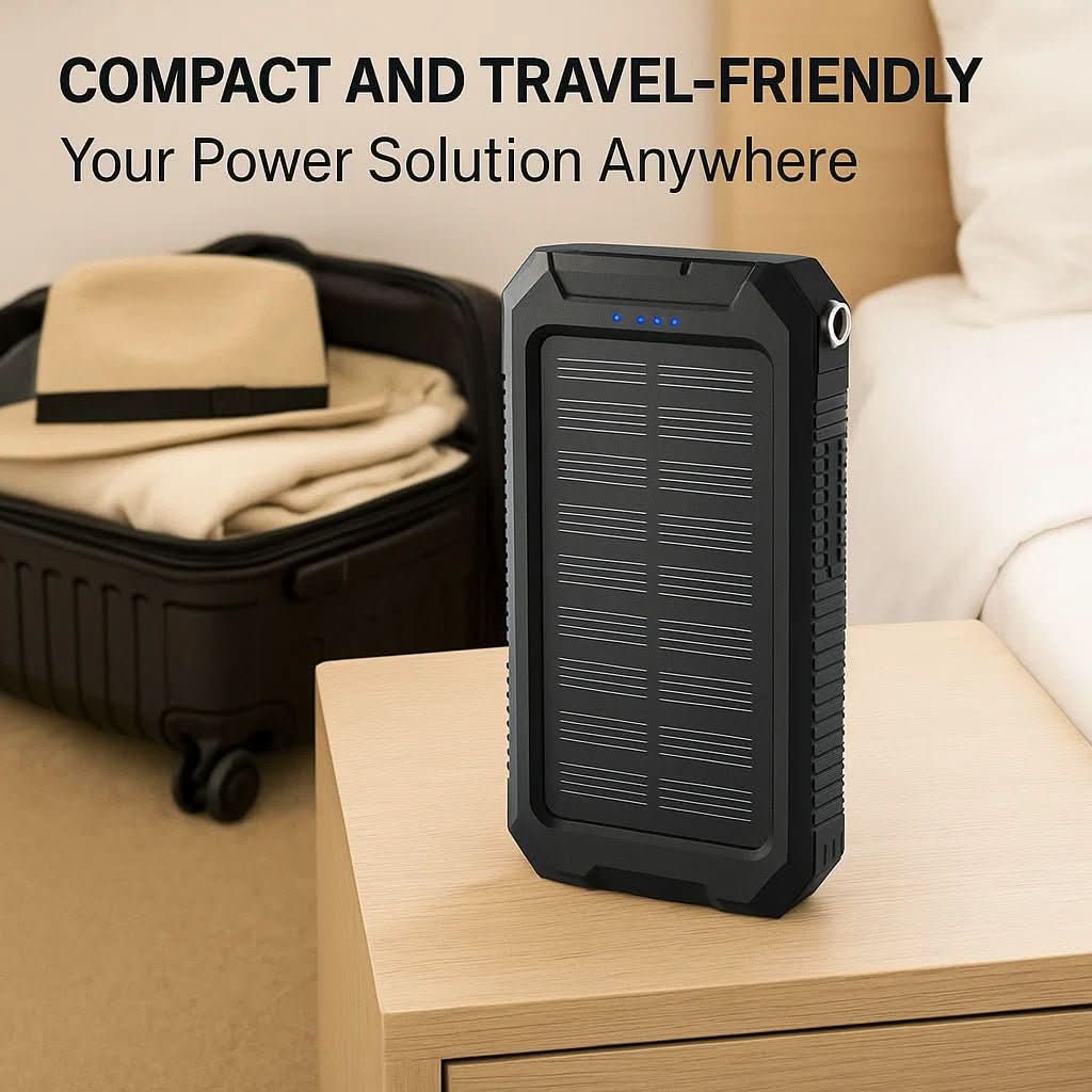 SOLARVAULT – Solare Powerbank Mit 10000mAh Für Draußen Und Abenteuer
