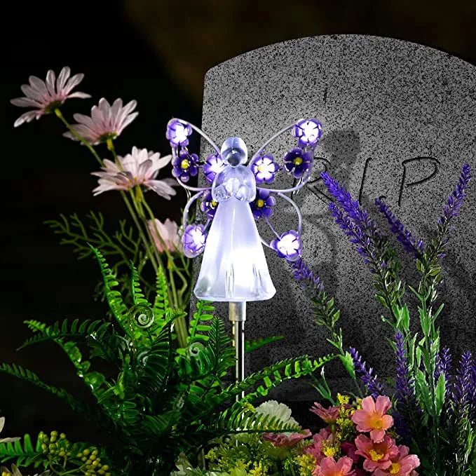 SOLAR ANGEL – LED-Gartenleuchte mit automatischer Solarladung 0