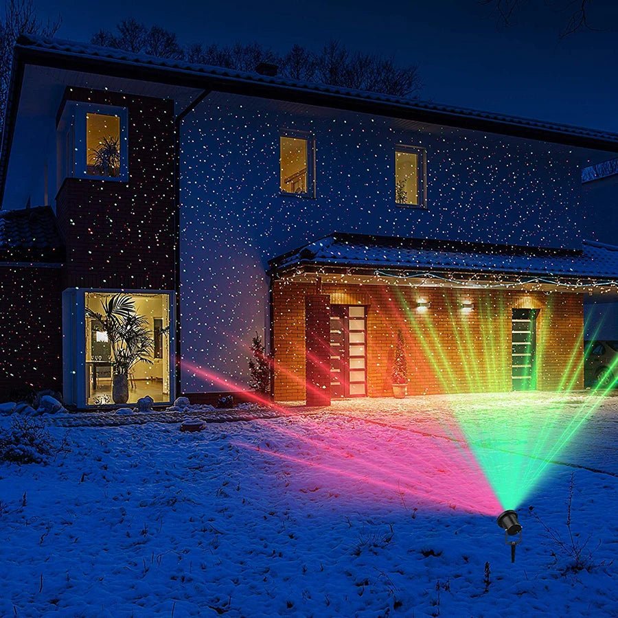 STARGLEAM – Rot- und Grünlaserprojektor für festliche Außenbeleuchtung 7