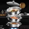 STEAMPRO – 3-stufiger Dampfgarer aus Edelstahl mit klarem Glasdeckel 1