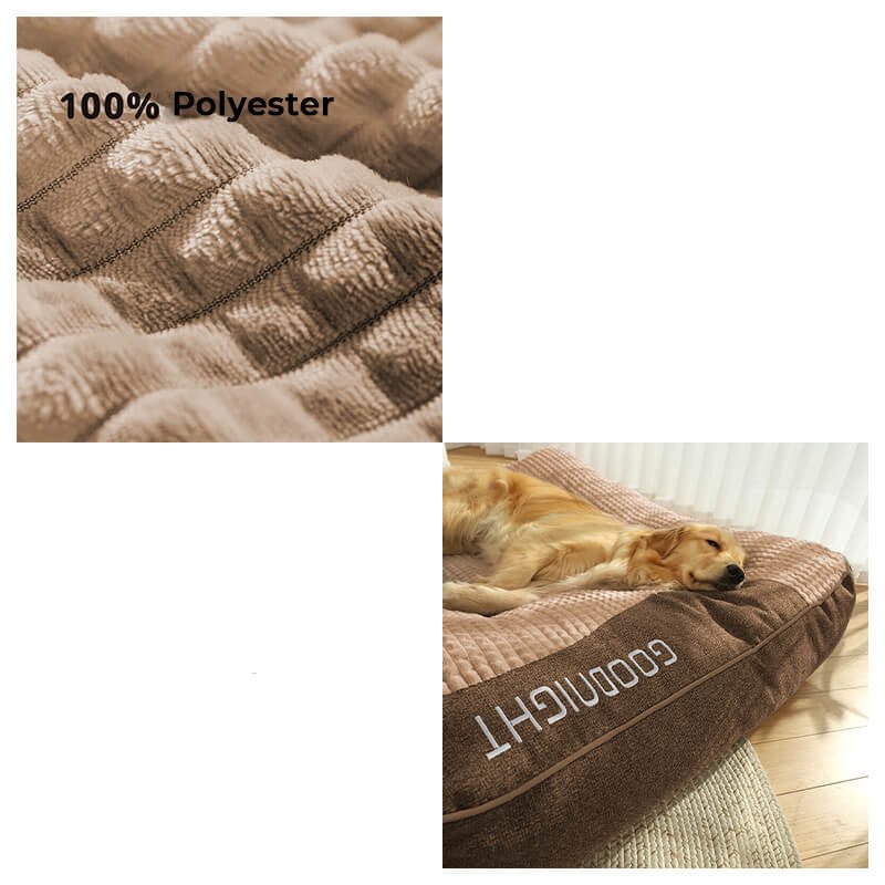 STRETCHNEST – Großes kratzfestes Hundebett mit orthopädischer Wirbelsäulenunterstützung 4