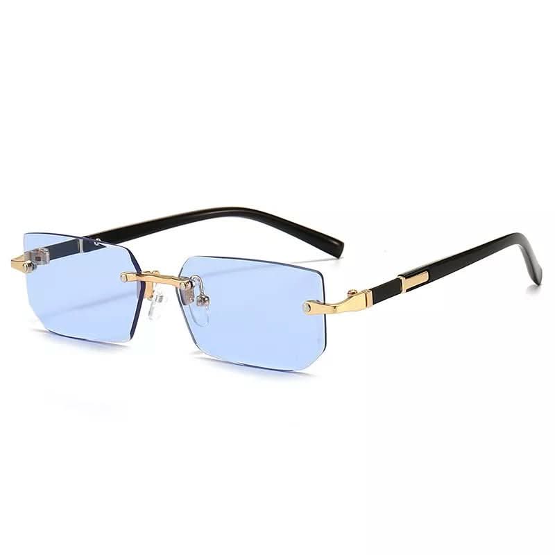 Rechteck Kante – Rechteckige Rahmenlose Sonnenbrille Mit UV400-Schutz