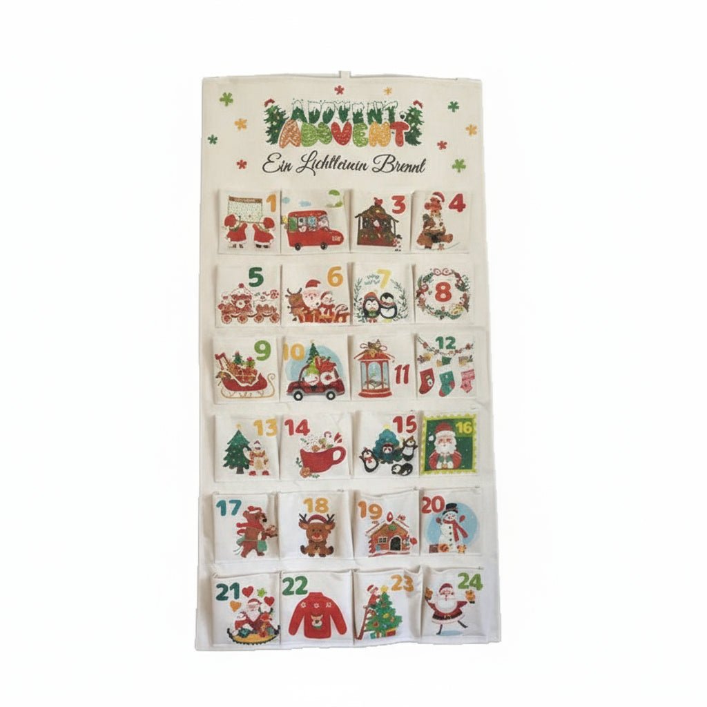MADEFORYULE – Selbstbau-Adventskalender Aus Stoff Mit 24 Taschen Für Kreative Weihnachtsfreude