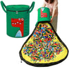 Filz Spielzeug Aufbewahrung Beutel – Faltbare Spielzeugtasche aus Filz mit Tiermotiv für Kinderzimmer & Spielmatten