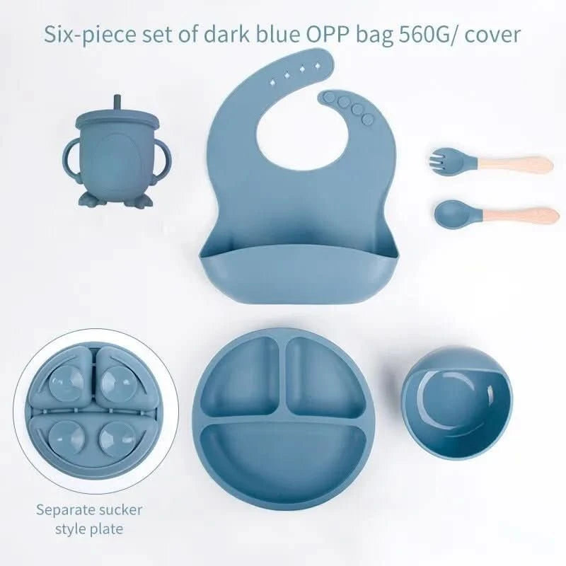 WeicherBiss – 6-teiliges Silikon-Fütterungsset Für Stressfreies Essenlernen