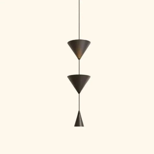 LUCINE Minimalistische Doppelkegel Pendelleuchte