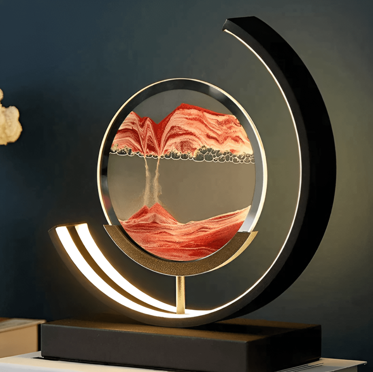 Sand Glühen Lampe – Sandlampe mit beruhigender Bewegung und Lichtstimmung