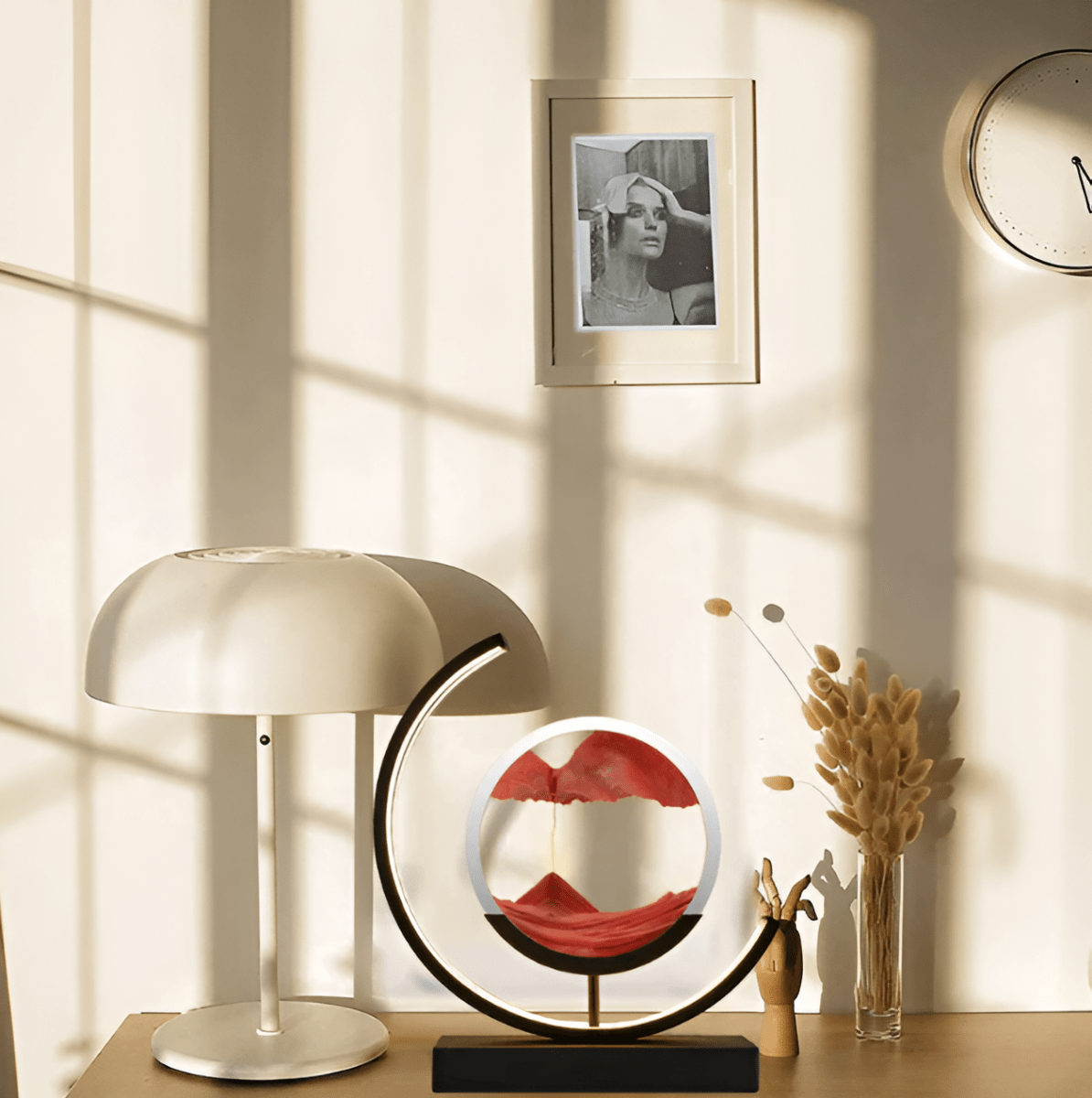 Sand Glühen Lampe – Sandlampe mit beruhigender Bewegung und Lichtstimmung