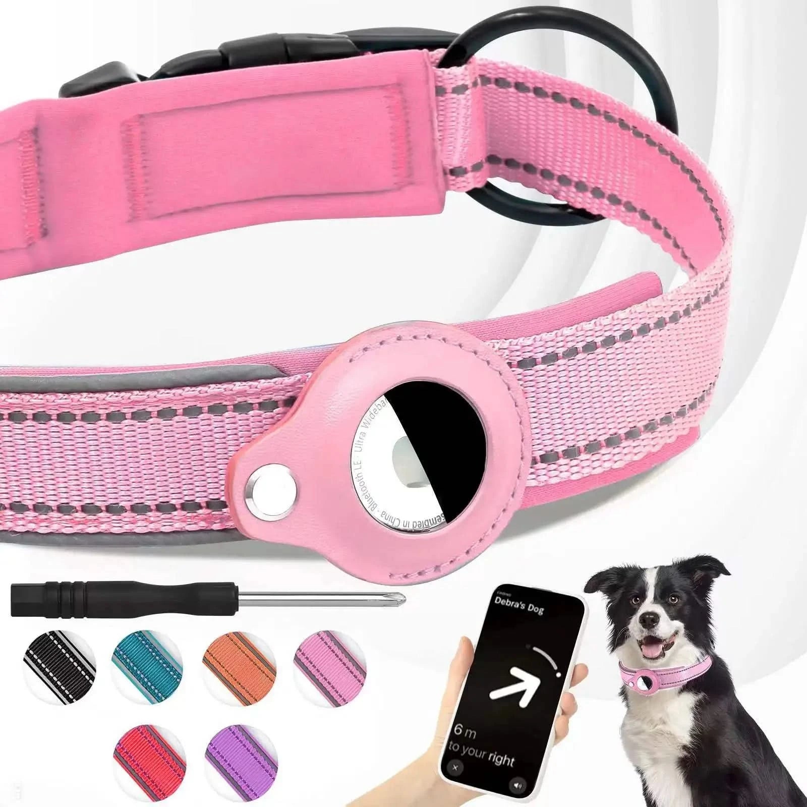 LEAZO - Ortungsetikett Hundehalsband