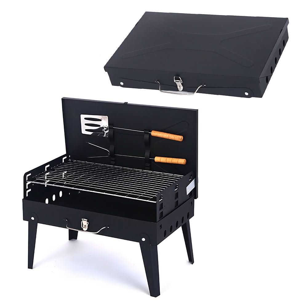GrillPartner Faltbar – Faltbarer Stahlgrill Für Mobiles Grillparty & Spontanes Grillvergnügen