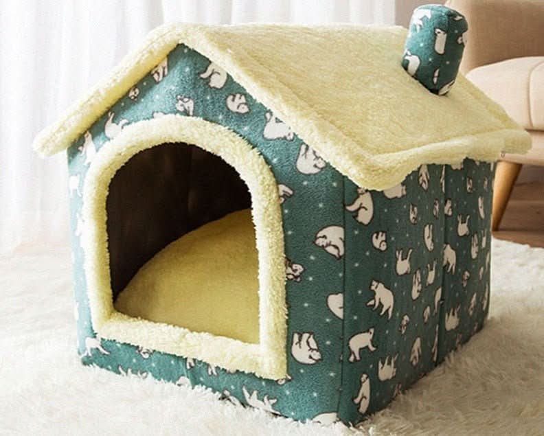 FlauschigesZuhause – Gemütliches Tierhaus Für Kleine Hunde & Katzen Bis 4 kg