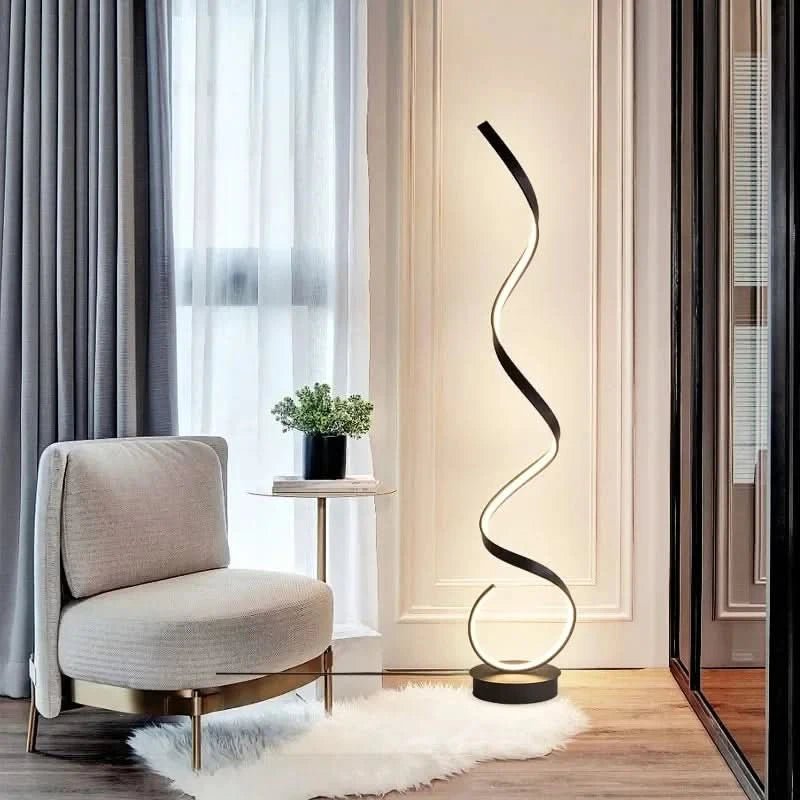Istanbul LED Spirale Stehlampe Energiesparende Beleuchtung, Elegantes Design