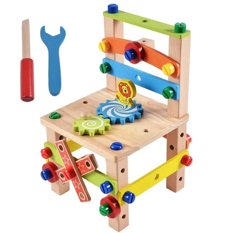Holzwerkzeuge – Montessori Werkzeugkasten Aus Holz Zur Förderung Von Kreativität Und Motorik