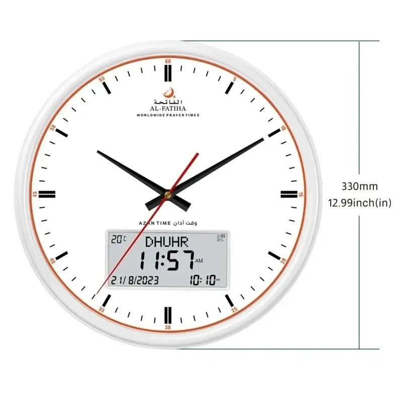 Zamora Zeit Gebet Uhr – Automatisch Azan-Gebetsuhr Für 6500+ Orte (Digital & Analog, 10 Azan-Klänge)