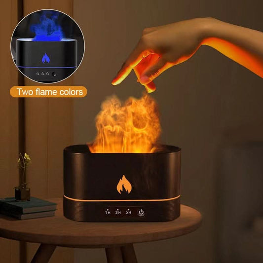 FLAMORA Flammenlicht Öl-Diffusor Und Luftbefeuchter Entspannte Atmosphäre