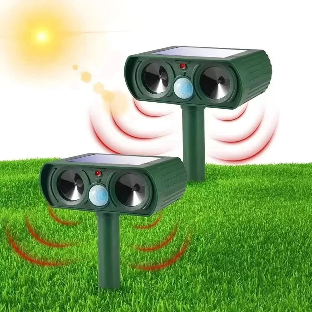 Ultraguard Tiervertreiber – Ultraschall Tiervertreiber mit LED-Licht – Wetterfest und Batteriebetrieben