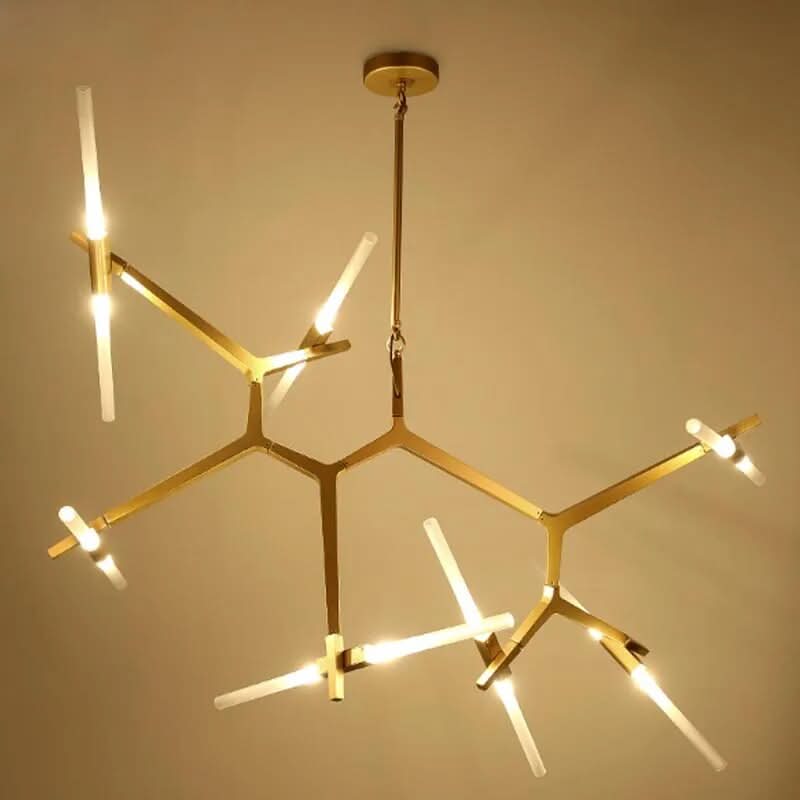 ORLETHIA – Moderne Deckenleuchte Aus Eisen Und Glas