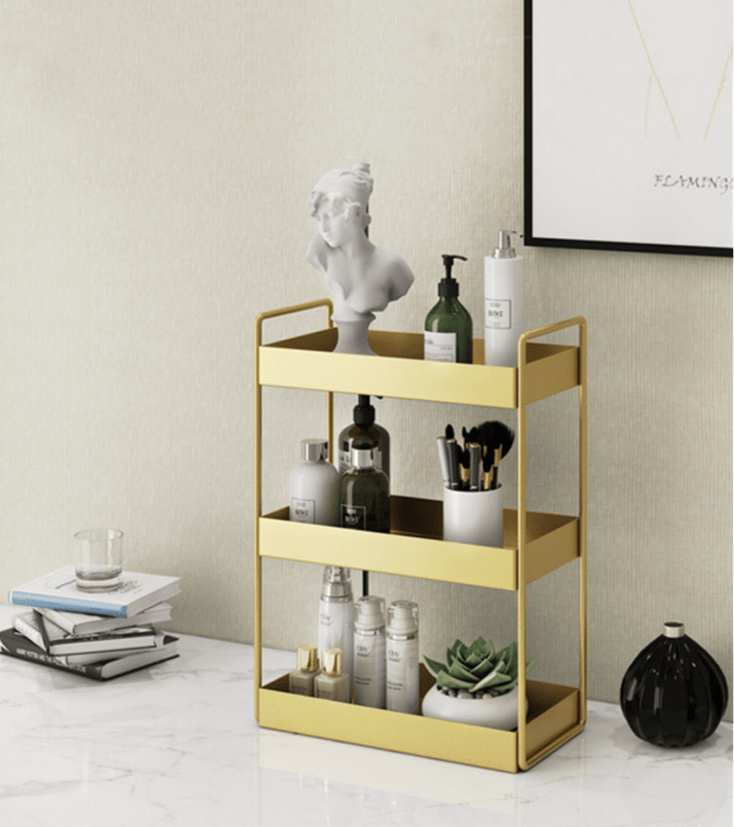 LUXTRAY – Luxuriöses Metall-Organisator-Tablett