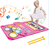 Spieltöne Klang Matte – Interaktive Musikmatte für Kinder mit 5 Instrumenten (Trommeln, Klavier, Geige)