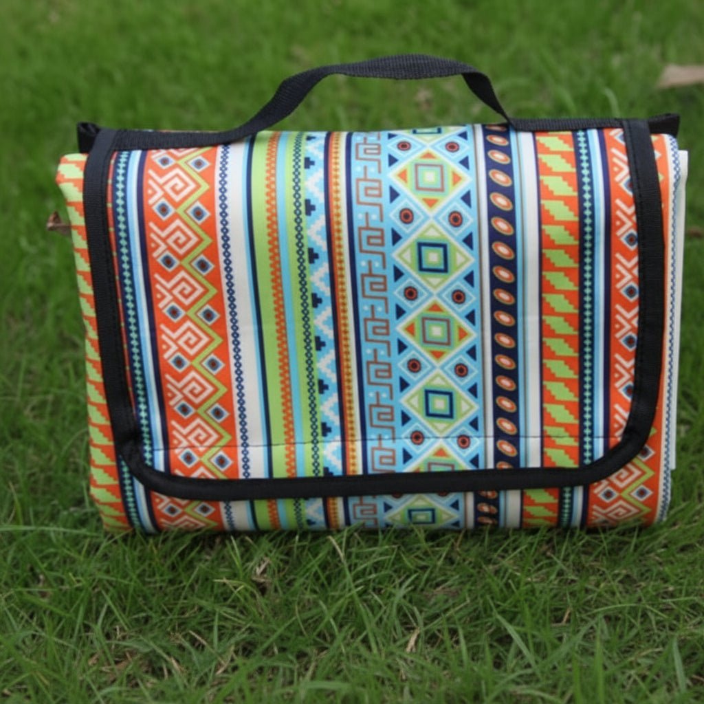 Outdoordecke – Wasserdichte Picknickdecke Mit Ethno-Design Für Camping Und Ausflüge