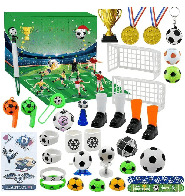 BoxKalender – Fußball-Adventskalender Für Kinder Mit Stadion Und Spielfiguren