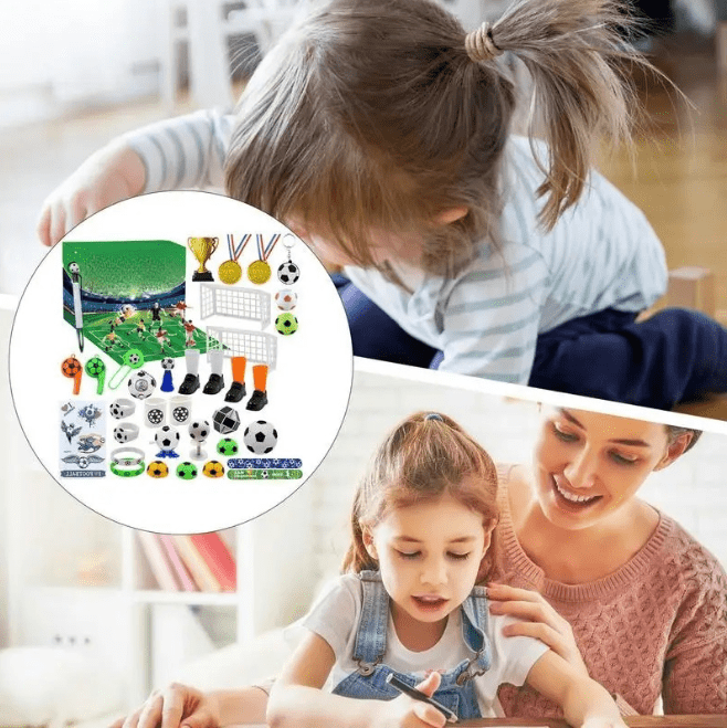 BoxKalender – Fußball-Adventskalender Für Kinder Mit Stadion Und Spielfiguren