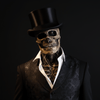 GRAVEFACE – Realistische Skelettmaske mit Hut für ultimative Halloween-Verkleidung