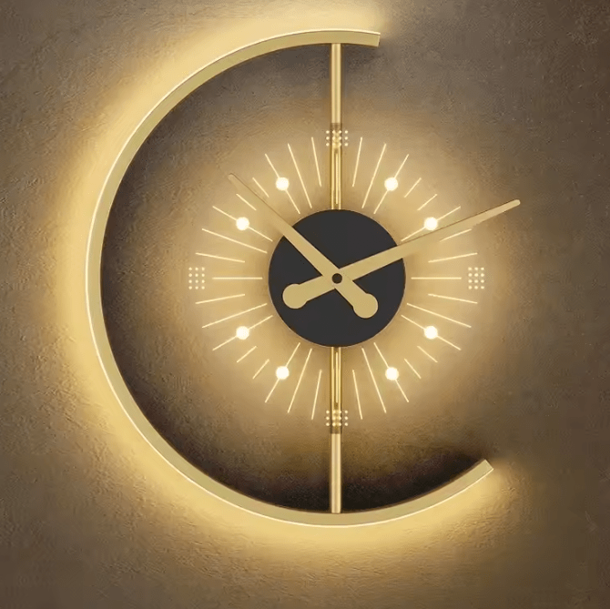 PUNCTUS LED UHR - Moderne LED Lichtuhr mit klarer Zeitanzeige und energiesparender Beleuchtung für stilvolle Raumgestaltung