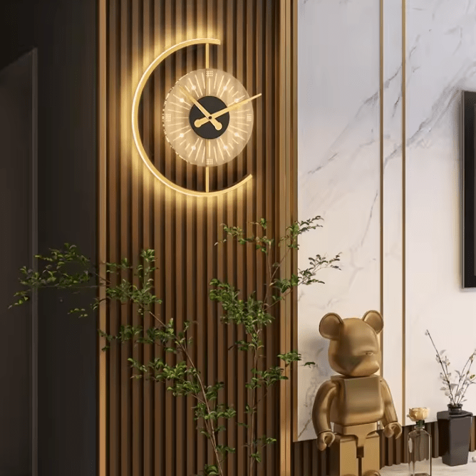 PUNCTUS LED UHR - Moderne LED Lichtuhr mit klarer Zeitanzeige und energiesparender Beleuchtung für stilvolle Raumgestaltung