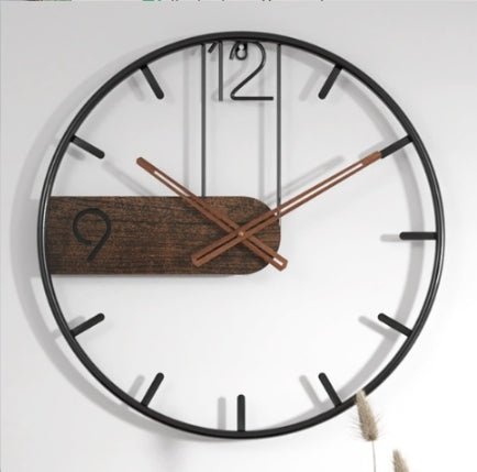 Lavendra Wanduhr Geometrische Gestaltung Modernes Metall Holz Präzision
