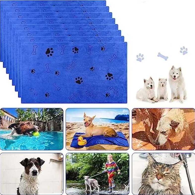 Superabsorbierendes Hundehandtuch – Weiches  Schnell Trocknendes Mikrofaser-handtuch Für Hunde  Katzen