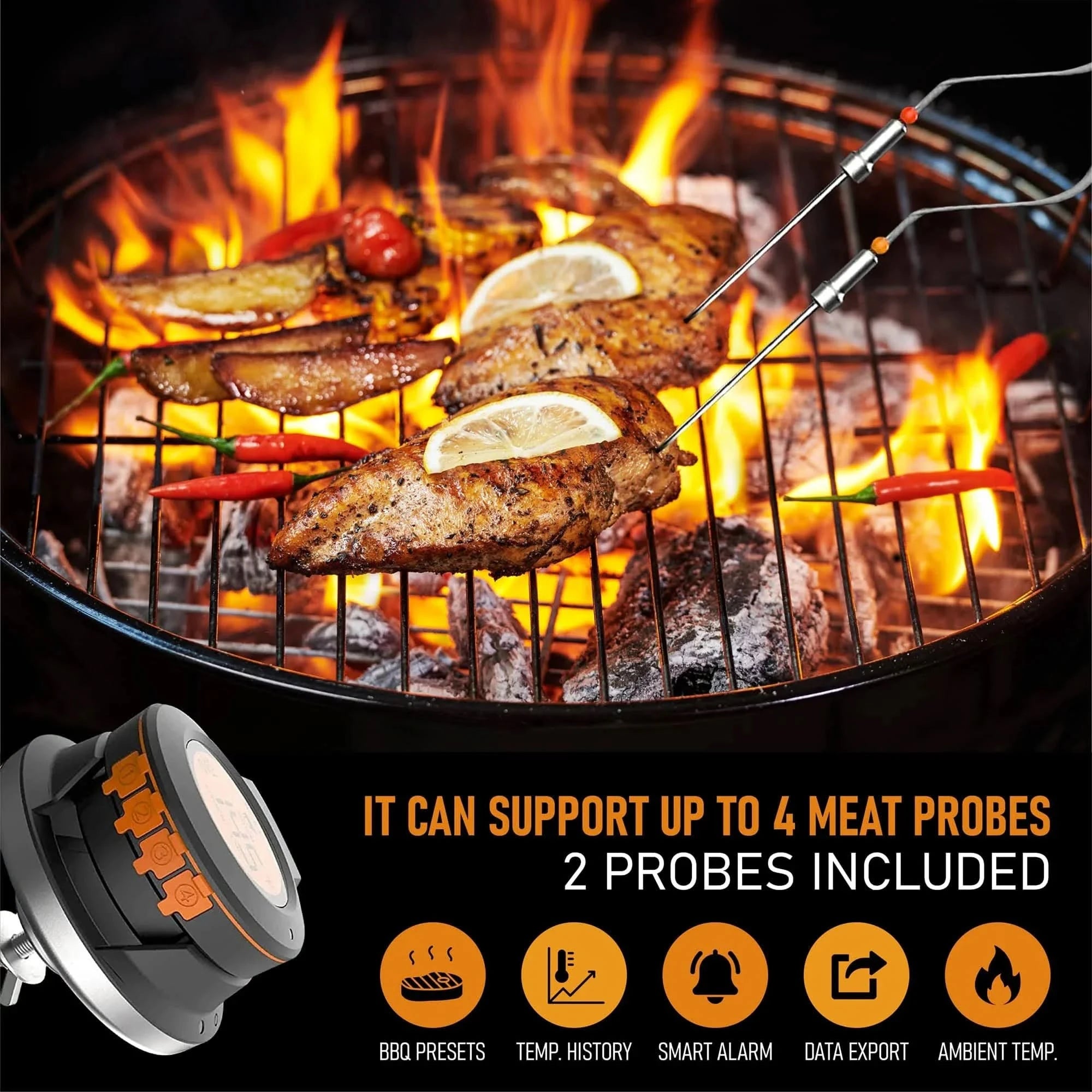 EcoTemp Pro – Kabelloses Fleischthermometer für BBQ & Grill-4