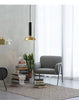 ELVINA Messing Minimalistische Industrielle Deckenleuchte