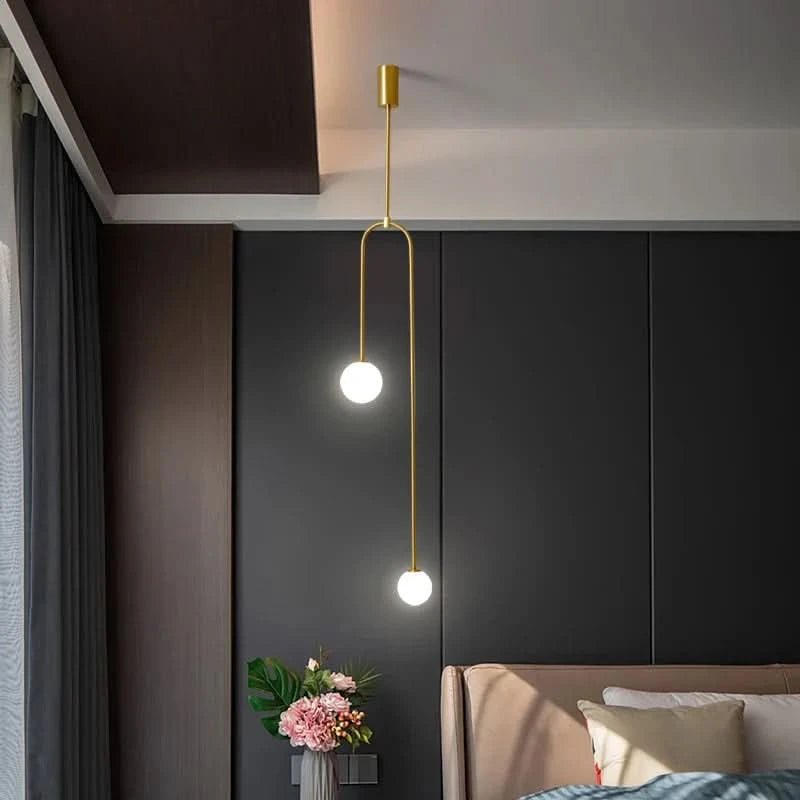 CAMILLE Minimalistische Glasglobus Pendelleuchte Modernes Design Raumlicht