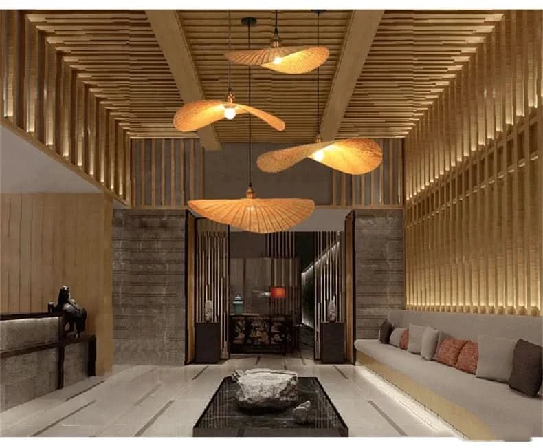 MARISE Moderne Rattan Loft Hängeleuchte