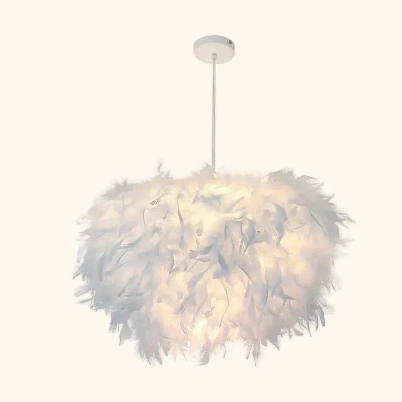 AMANDA Weiche Feder Kronleuchter Luxuriöse Atmosphäre Schlafzimmer Beleuchtung