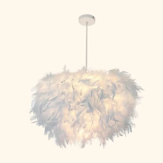 AMANDA Weiche Feder Kronleuchter Luxuriöse Atmosphäre Schlafzimmer Beleuchtung