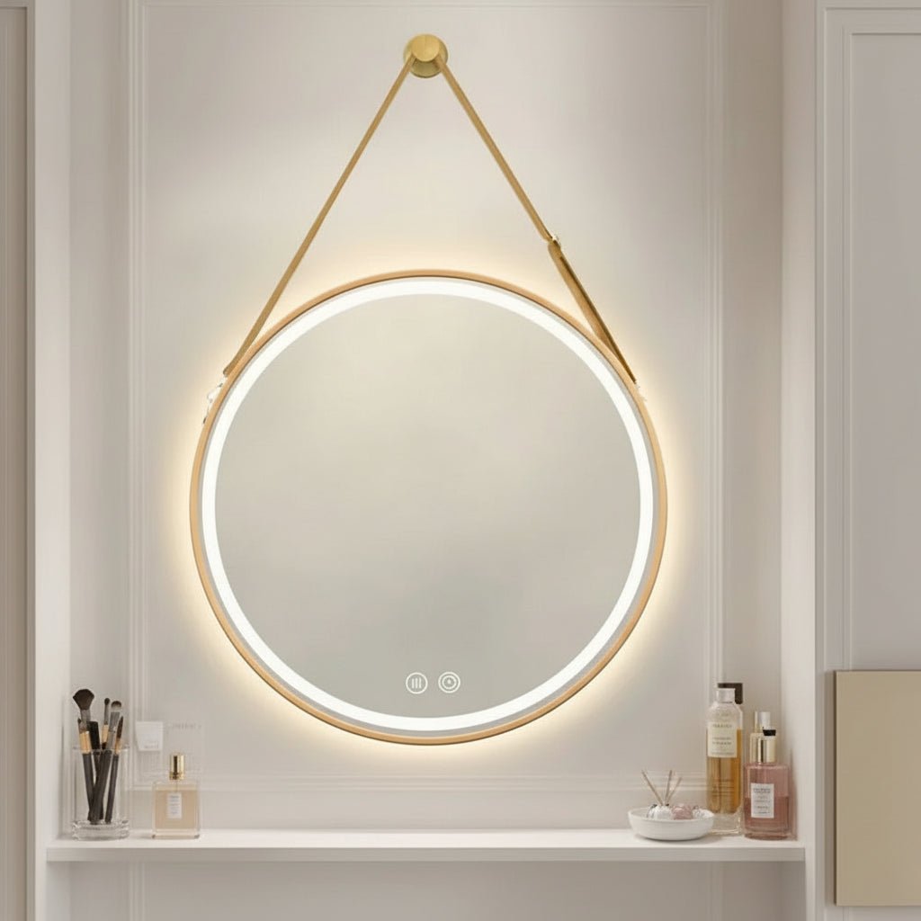 Reflecta Runder LED Badezimmerspiegel Eleganter Wandspiegel