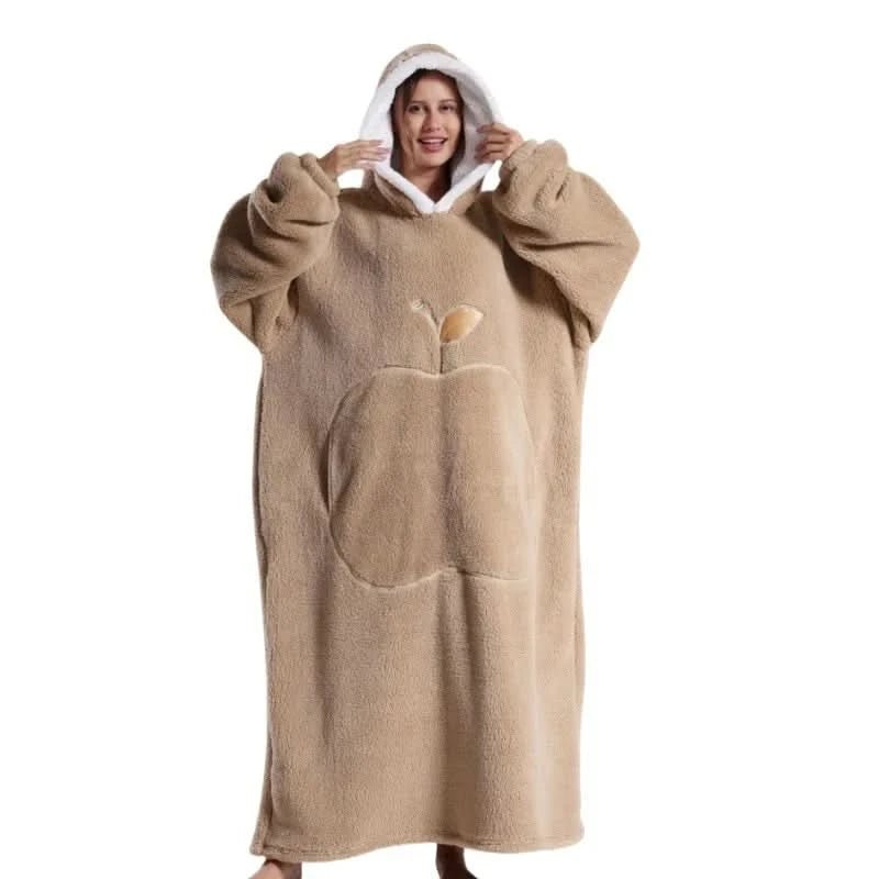KUSCHELHOOD – Übergroßer Fleece Kapuzenpullover für Maximale Wärme & Gemütlichkeit Zuhause
