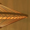 SERELIA Moderne Geometrische Bambus Pendelleuchte Umweltfreundliche Beleuchtung Küche Esszimmer