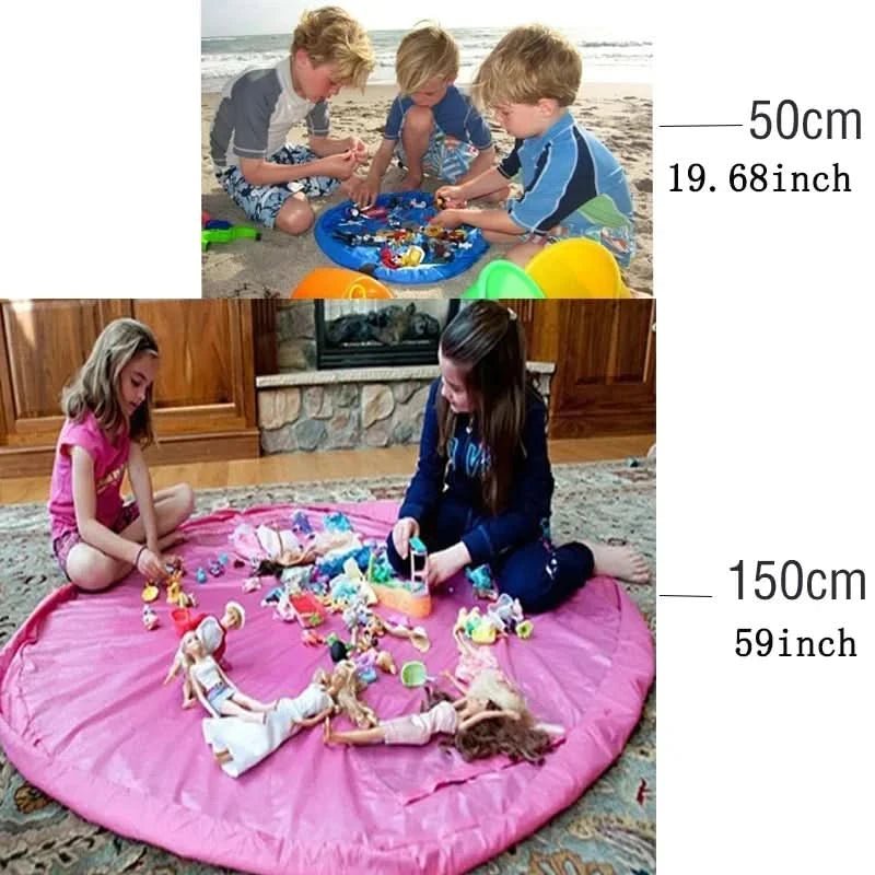 Spielzeug Lagerung Kissen – Spielzeugkissen & Spielmatte In Einem – Faltbarer Ordnungsbox Für Kinderzimmer