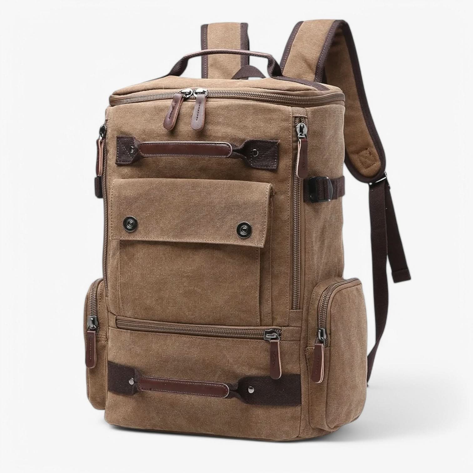 VintageCanvas Rucksack – Stilvoll & Funktional mit Laptopfach für Alltag & Abenteuer-2