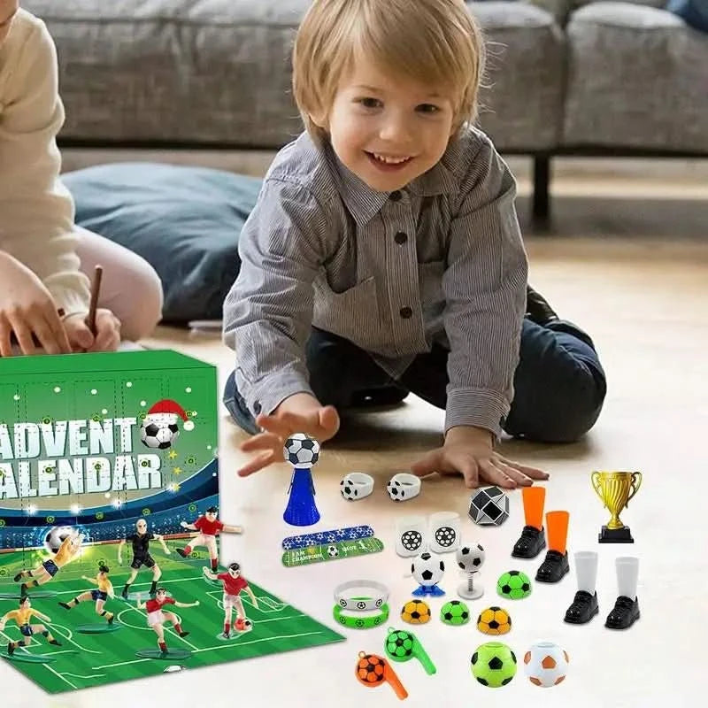 BoxKalender – Fußball-Adventskalender Für Kinder Mit Stadion Und Spielfiguren