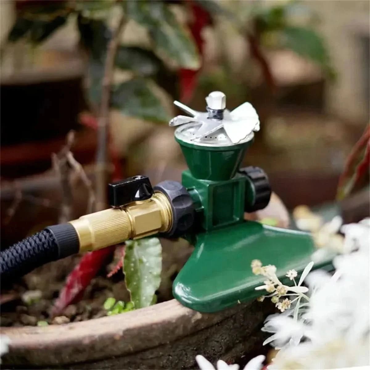 HydroSpin 360 Rasensprenger – Metall – 360° Garten-5